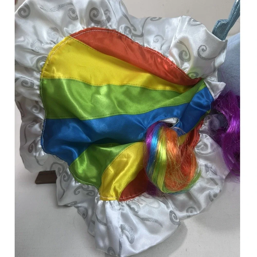 My Little Pony Build A Bear Plush Rainbow Bright MLP BAB 16" with cape - Picture 6 of 6